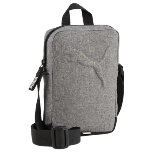 PUMA Athleisure Polyester Crossbody Bag, Shoulder Bag Regular Unisex Medium Gray