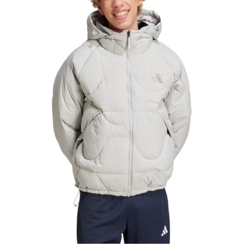 Adidas Down Jacket Unisex Light Gray