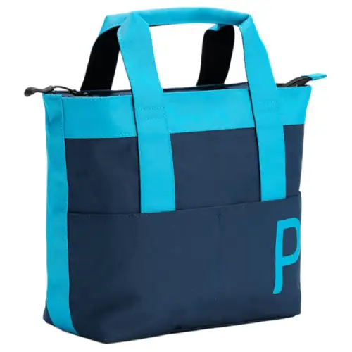 PUMA Polyester Tote Bag, Shopping Bag, Handbag Regular Unisex Marine Blue & Aqua Blue