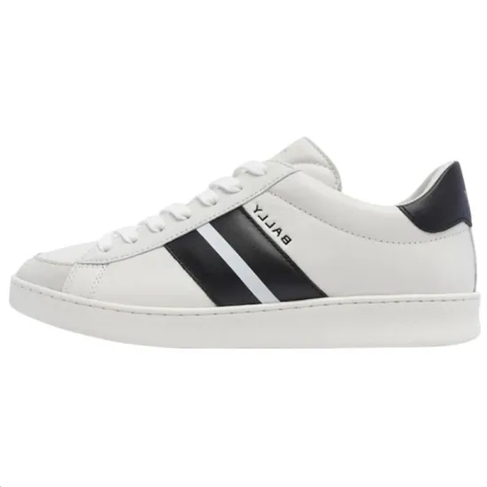 BALLY Skateboard Shoes Men Low-Top White