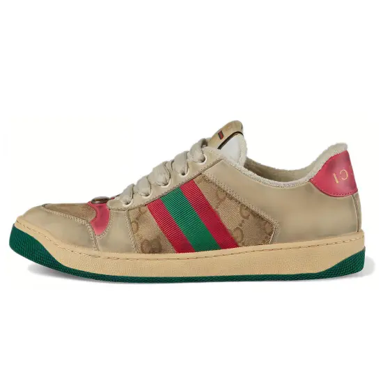 GUCCI Women's Screener 'Distressed Pink Green'