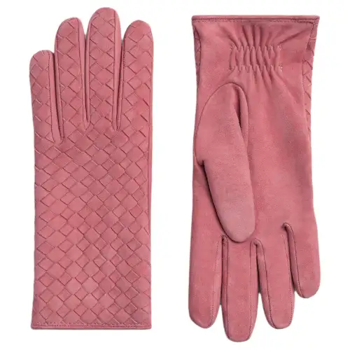 Bottega Veneta Knit Gloves Women's Pink
