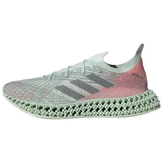 Adidas 4D FWD Running Shoes Men Low-Top Linen Green/Gray Pink