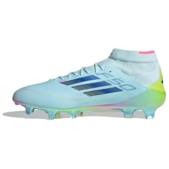 Adidas F50 Soccer Shoes Unisex Mid-Top Blue Yellow