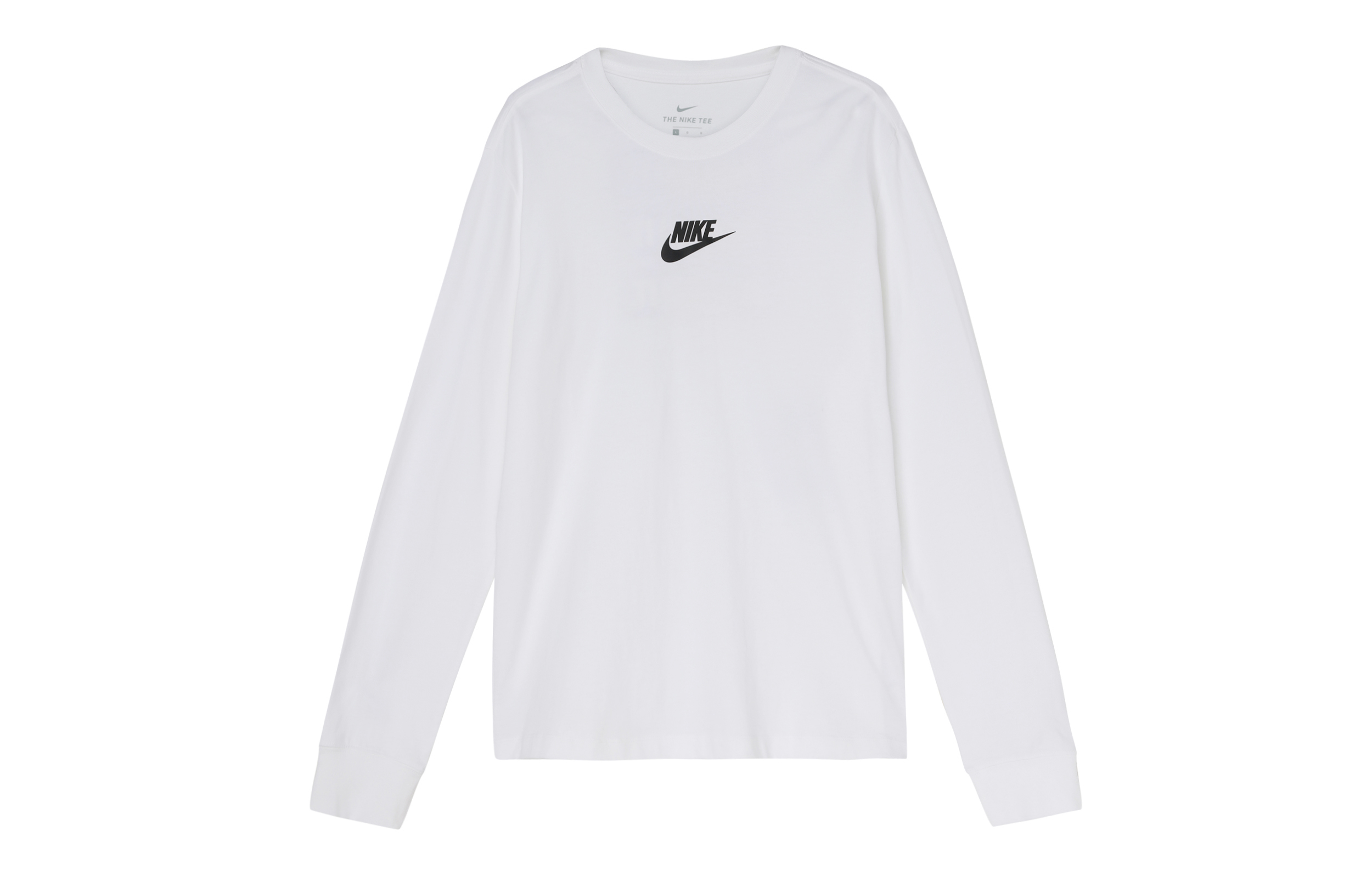 Мужская футболка Nike с длинным рукавом (белая) — фото 2