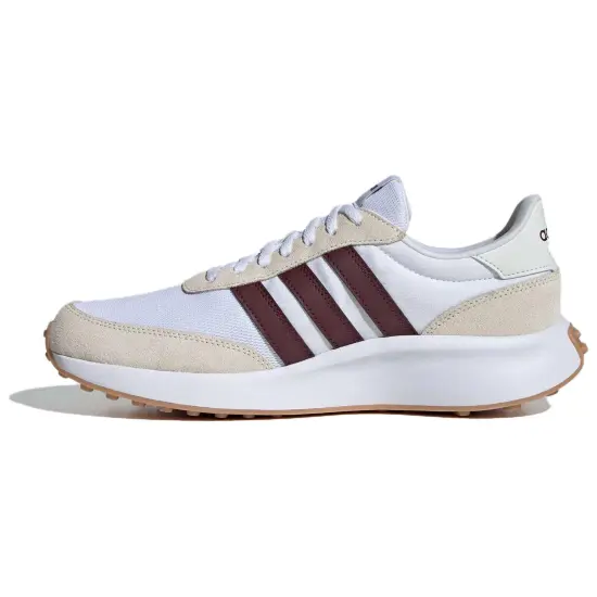 Adidas Run 70S Running Shoes Men Low-Top White/Dark Reddish Purple/Jade White