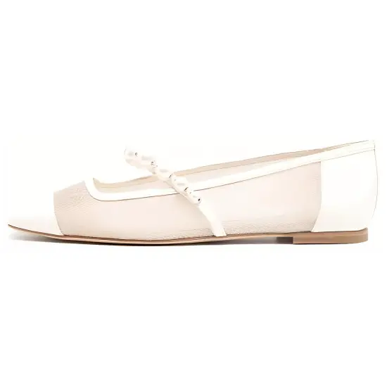 Jimmy Choo Ade Square-toe Ballerina Shoes