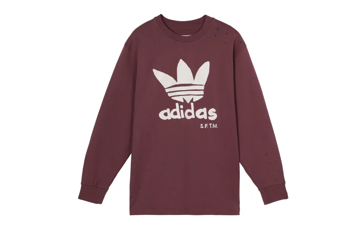 Adidas Originals x SONG FOR THE MUTE T Shirt Unisex Burgundy