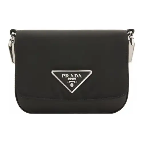 PRADA Fabric Shoulder Bag, Crossbody Bag Women's Black