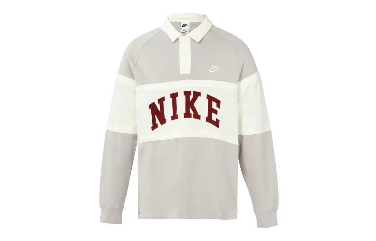 Nike T-Shirts Men's Gray Lapel Moderate