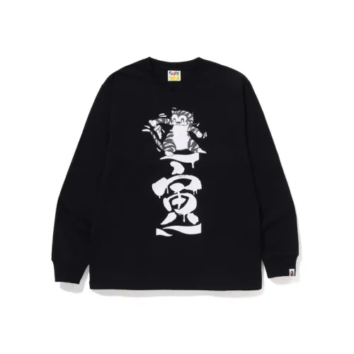 A BATHING APE T Shirts Men's Crew Neck Moderate Straight Fit