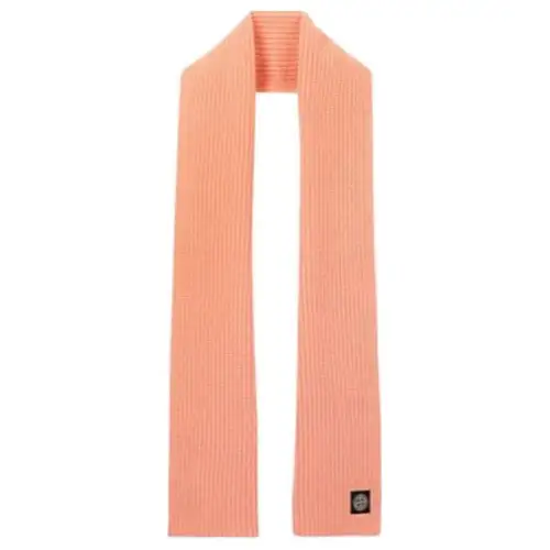 STONE ISLAND Wool Knit Scarves Unisex Pink