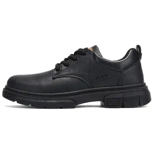 Warrior, fashion trend, business casual, versatile British style, high-end, formal leather shoes, men's black