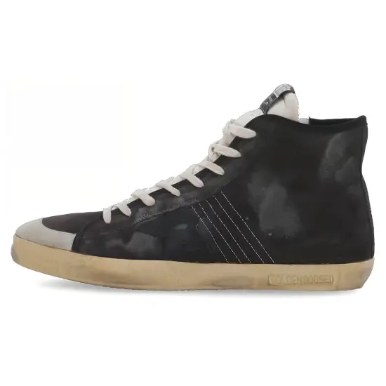 Golden Goose Francy Stylish Skateboarding Shoes Men's Black Vintage Version