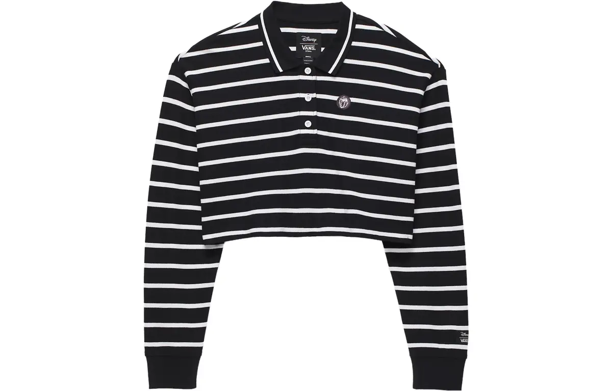 Vans X Disney Polo Shirt Women's Black White