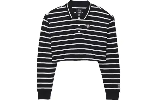 Vans X Disney Polo Shirt Women's Black White
