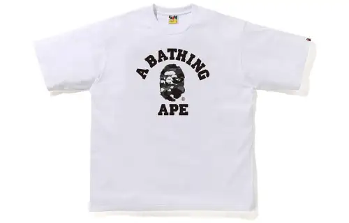 A Bathing Ape ape-head college-style T-shirt