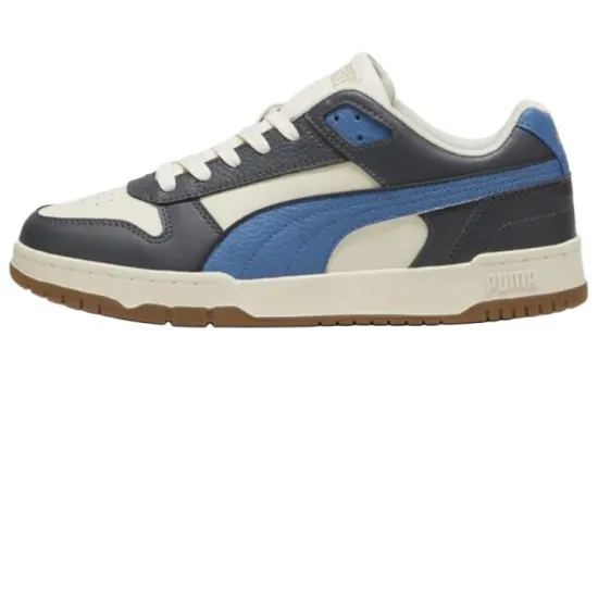PUMA RBD Game Skateboard Shoes Unisex Low-Top White-Horizon Blue-Tree Resin Color