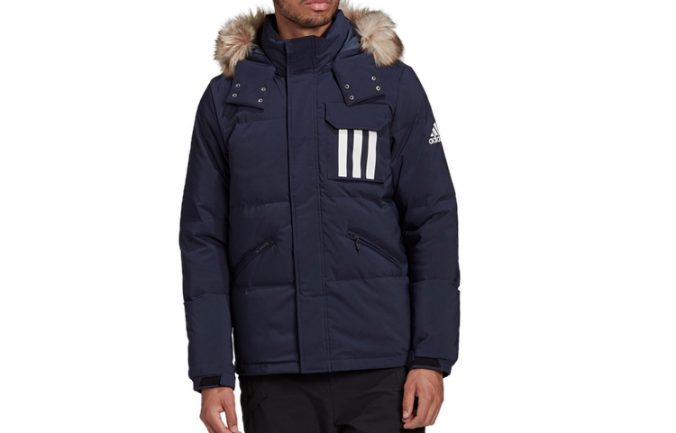Мужская куртка adidas DOWN PUFFA 3STR (синий) — фото 4