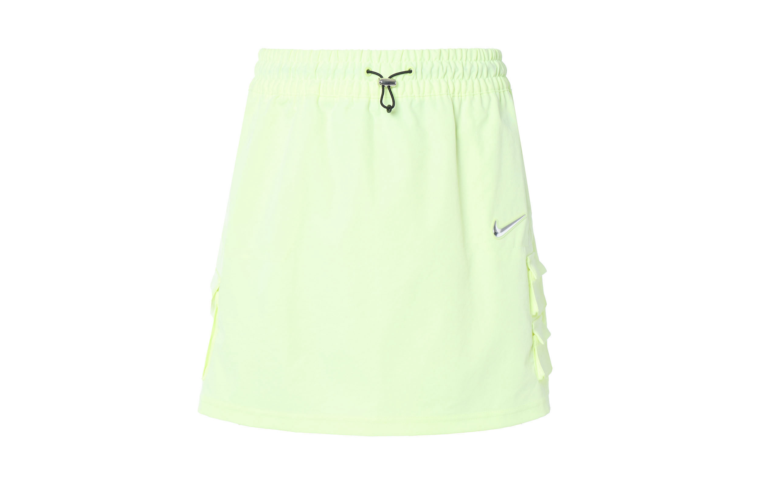 Женская юбка Nike SPORTSWEAR SWOOSHLogo (желто-зеленая) — фото 2