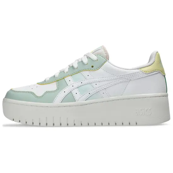 Asics JAPAN S Anti-Slip Wear-Resistant Low-Top Skateboard Shoes Women's White Green