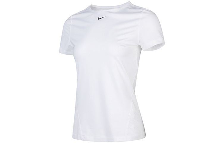 Женская футболка Nike PRO MESH (белая) — фото 3
