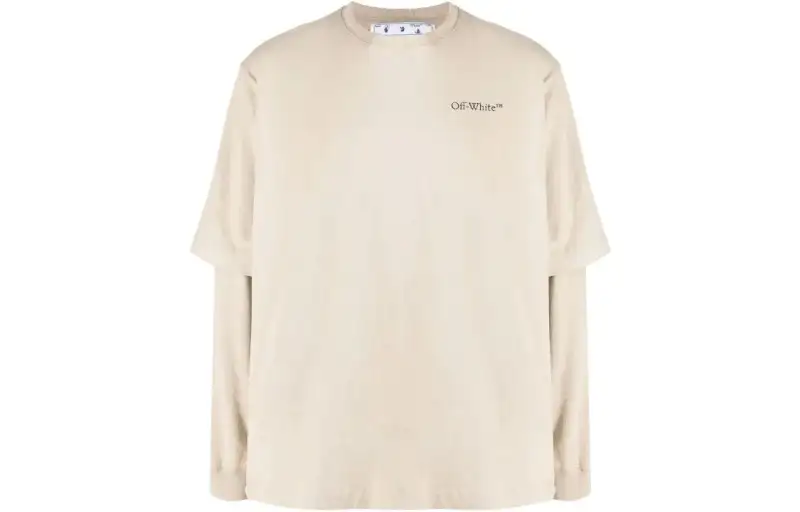 OFF WHITE Caravag Arrow Logo Double Sleeve Longsleeve