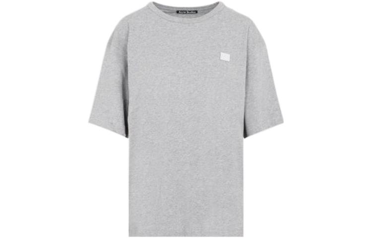 Футболка Acne Studios Спущенное плечо (серая)
