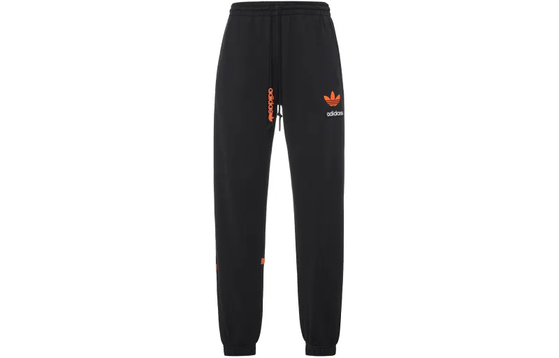 Adidas Originals BIG TREFOIL Knitted Sweatpants Men's Black