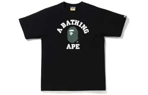 A BATHING APE T Shirts Men's Crew Neck Moderate Straight Fit