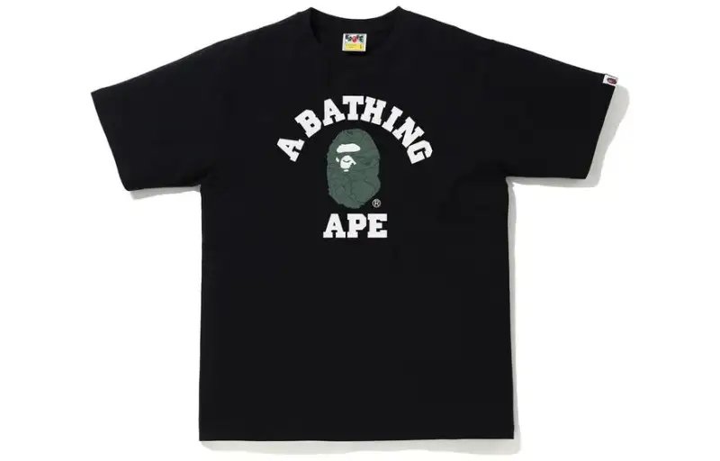 A BATHING APE T Shirts Men's Crew Neck Moderate Straight Fit