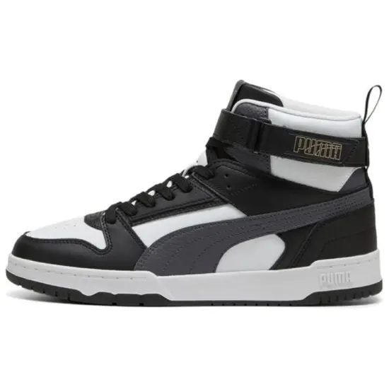 PUMA RBD Game Skateboard Shoes Unisex Mid-Top Black White