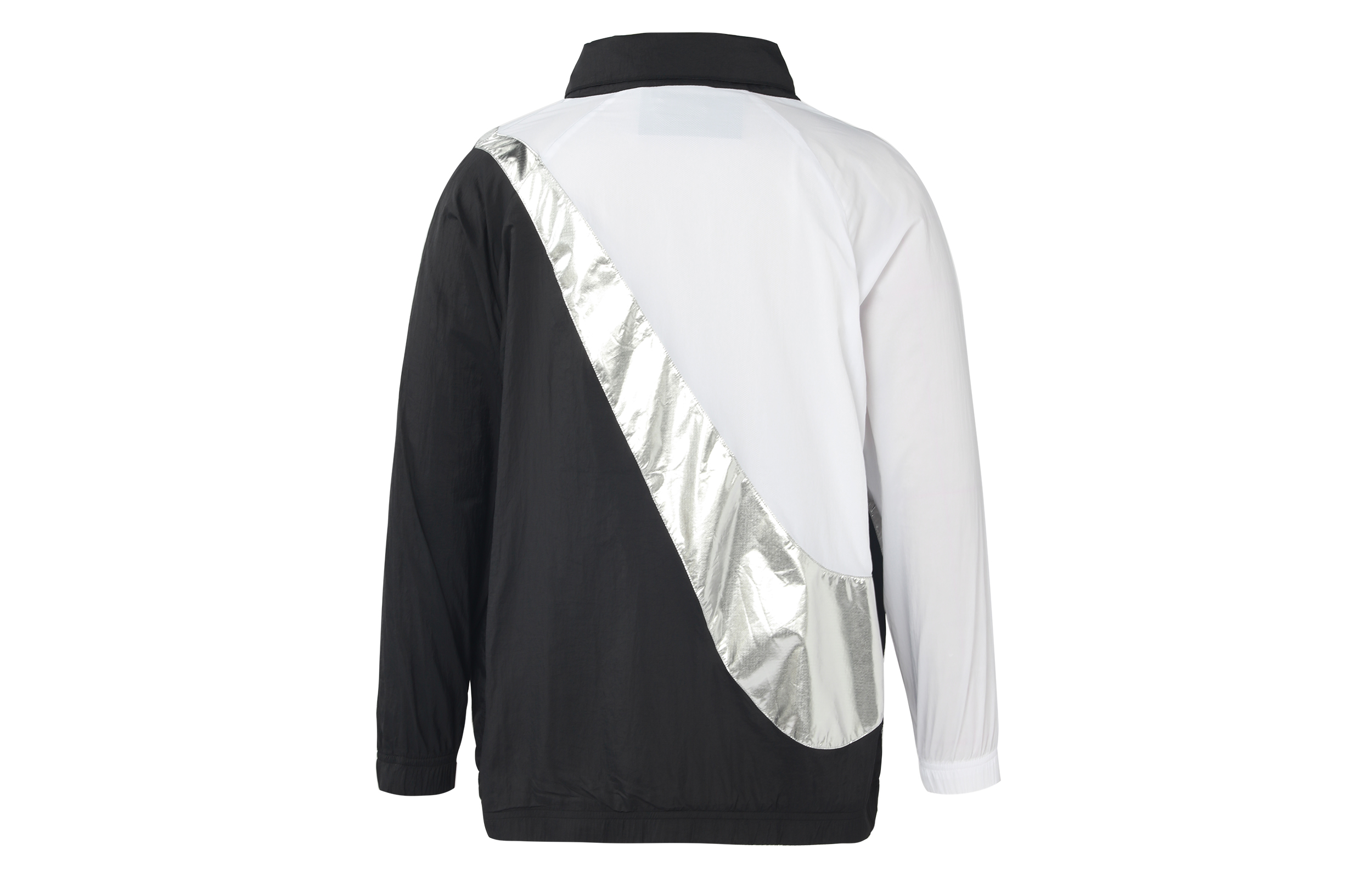Женская куртка Nike Womens Swoosh Jacket Woven Cb Gel (черно-разноцветная) — фото 2
