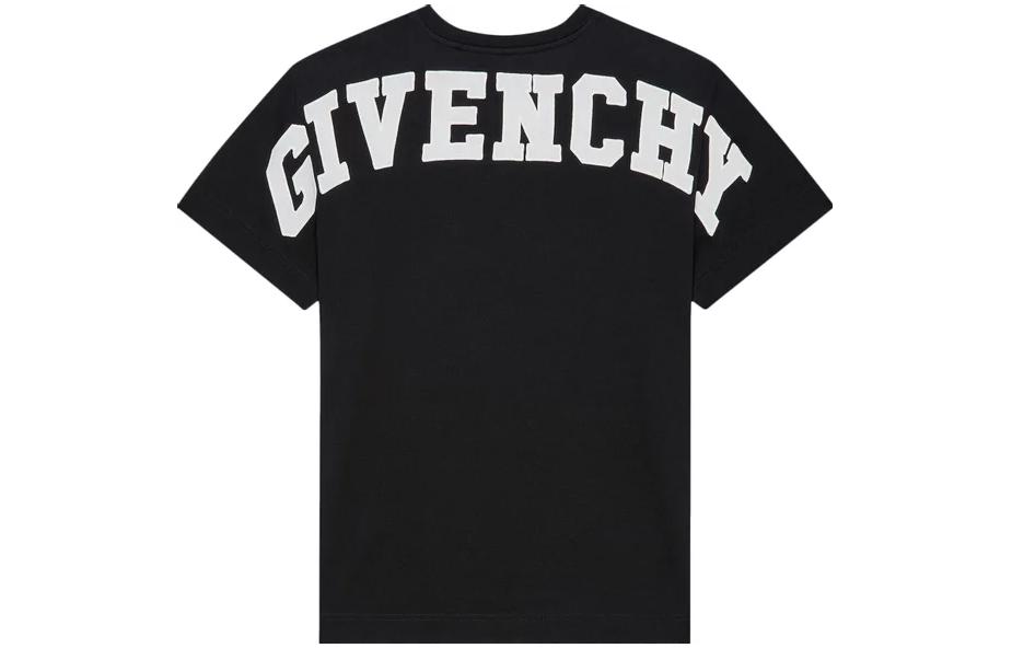Мужская футболка Givenchy с принтом архитектуры (черная) — фото 2