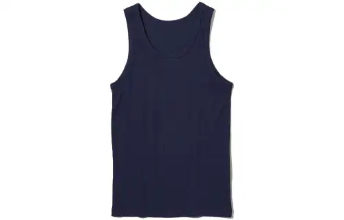 UNIQLO Tank Top Unisex Navy Blue