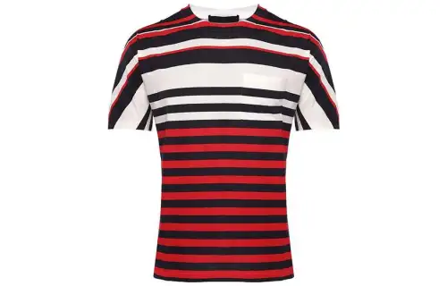 PRADA T Shirts Men's Multicolor Crew Neck