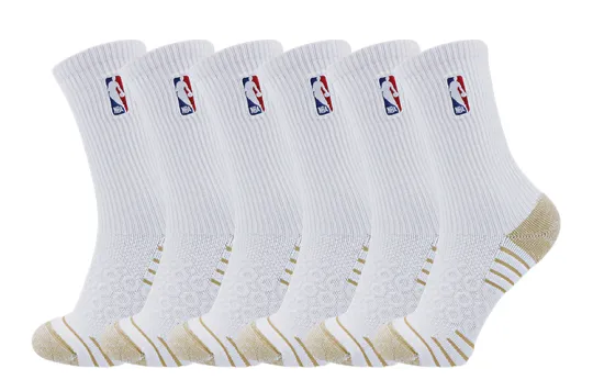 NBA Basketball Socks Unisex 6 Pack