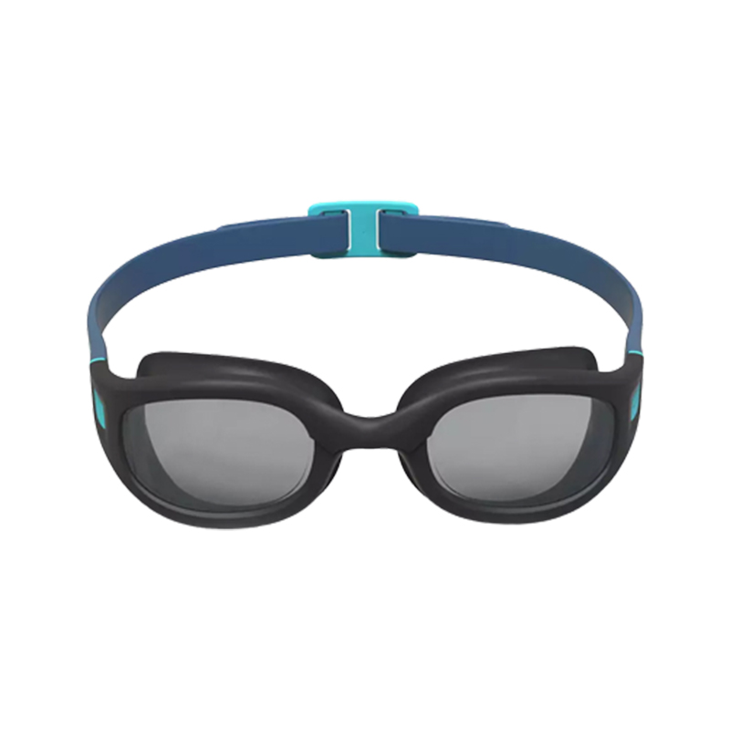 DECATHLON Swim Goggles Polycarbonate Fiber Unisex L Size Black, Deep Prussian Blue, Deep Sea Blue