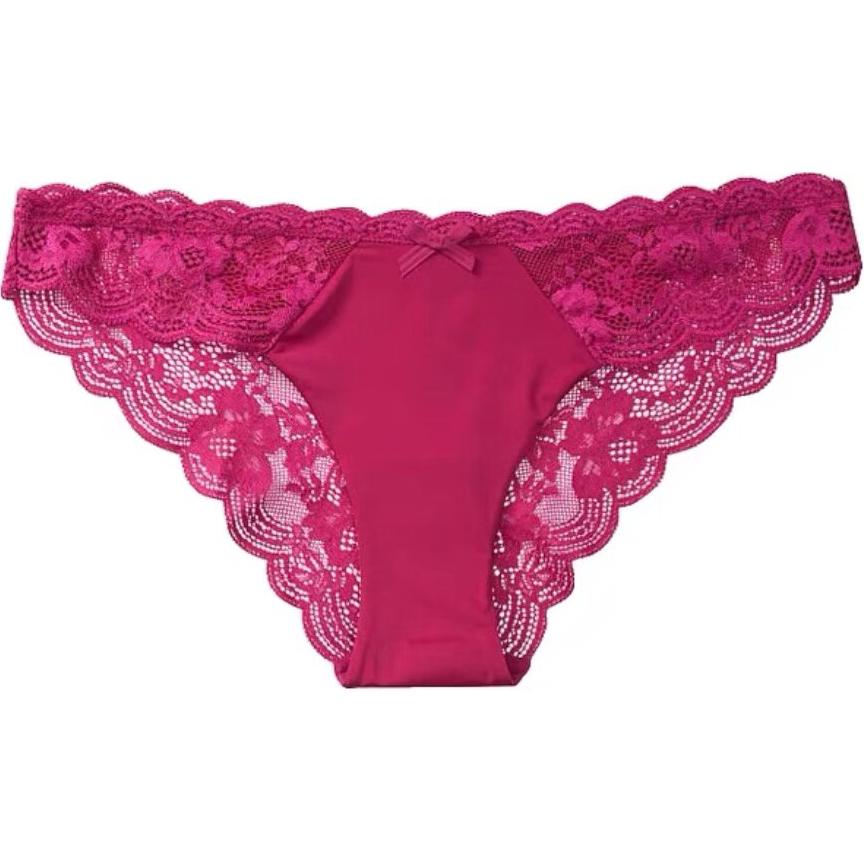 Женские трусы Victoria's Secret 1 (пурпурно-красные)