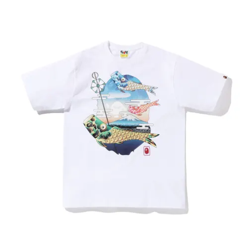 Bape Koinobori Carp Flags Ape Head Tee SS22