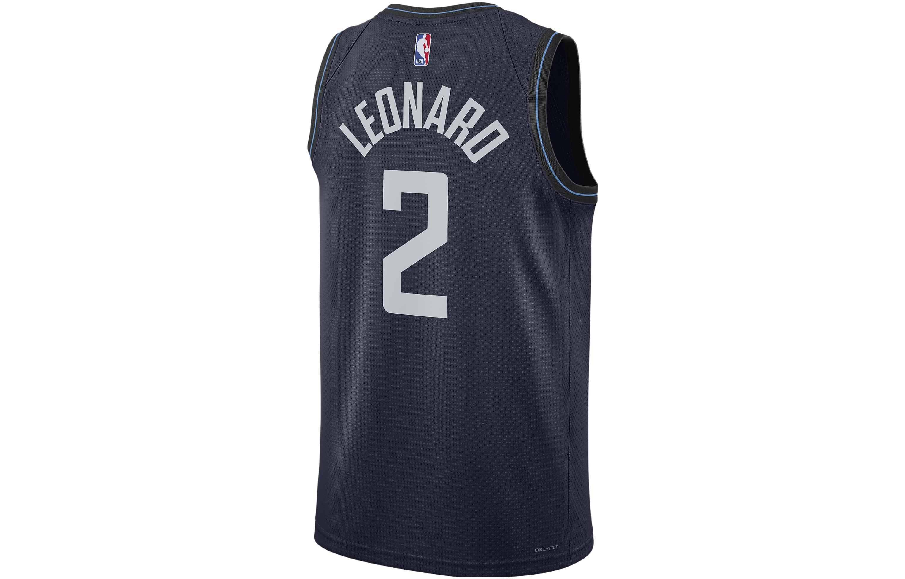 Nike Basketball Jersey City Edition 2023/24 Season, Los Angeles Clippers, Kawhi Leonard Size 2 Men’s Marine Blue