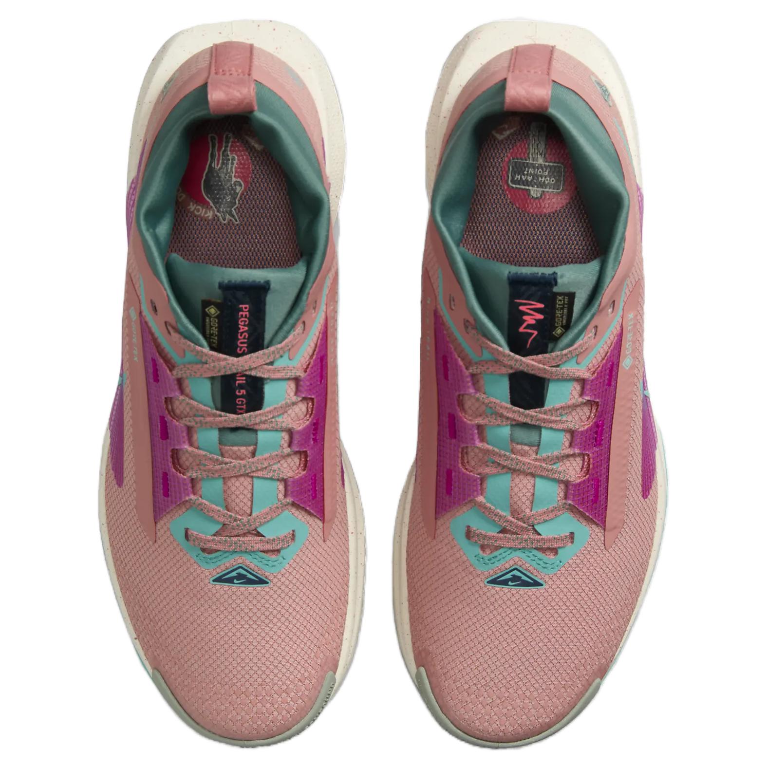 Nike React Pegasus Trail 5 Gore Tex Red Stardust Green Frost Women’s