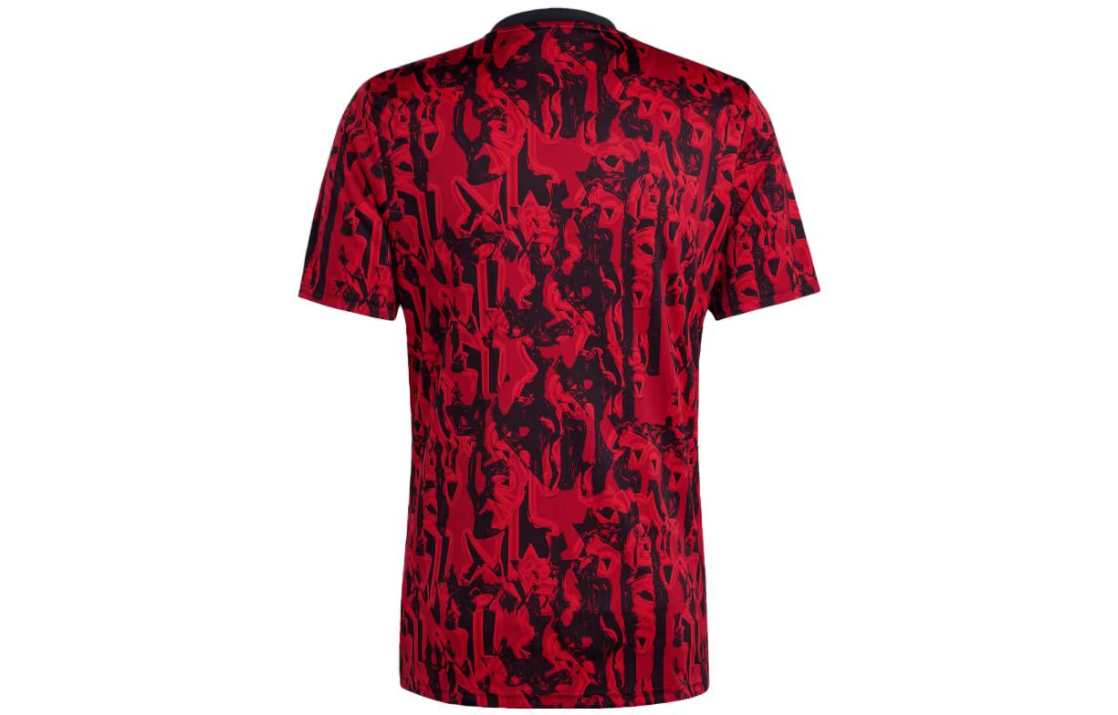 Adidas Manchester United Soccer Jerseys Men’s Red Black Moderate Straight Fit