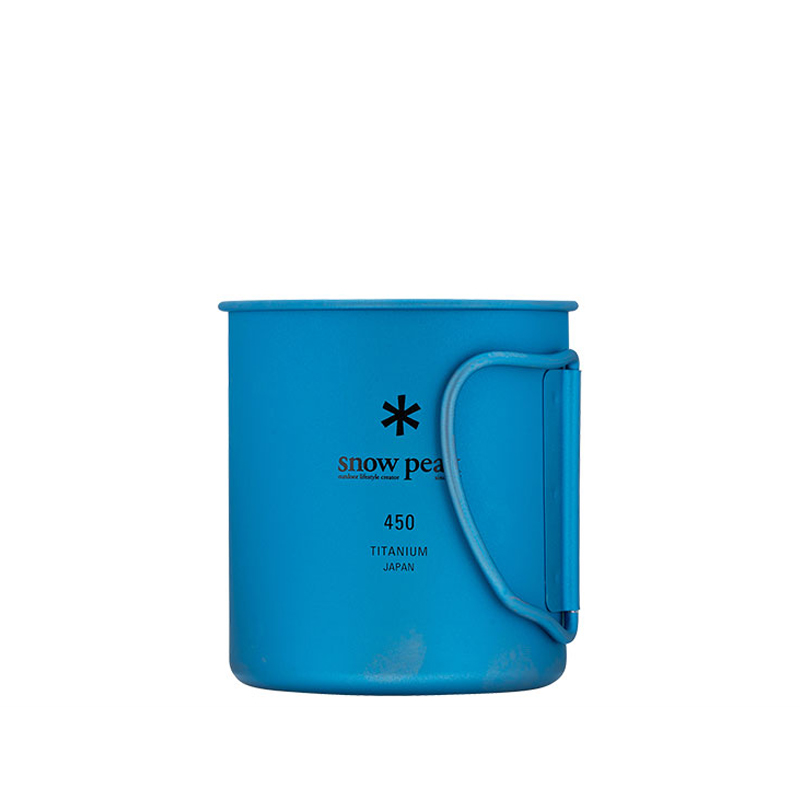 Snow Peak Outdoor Water Equipment 450ml Camping Single Layer Titanium Cup