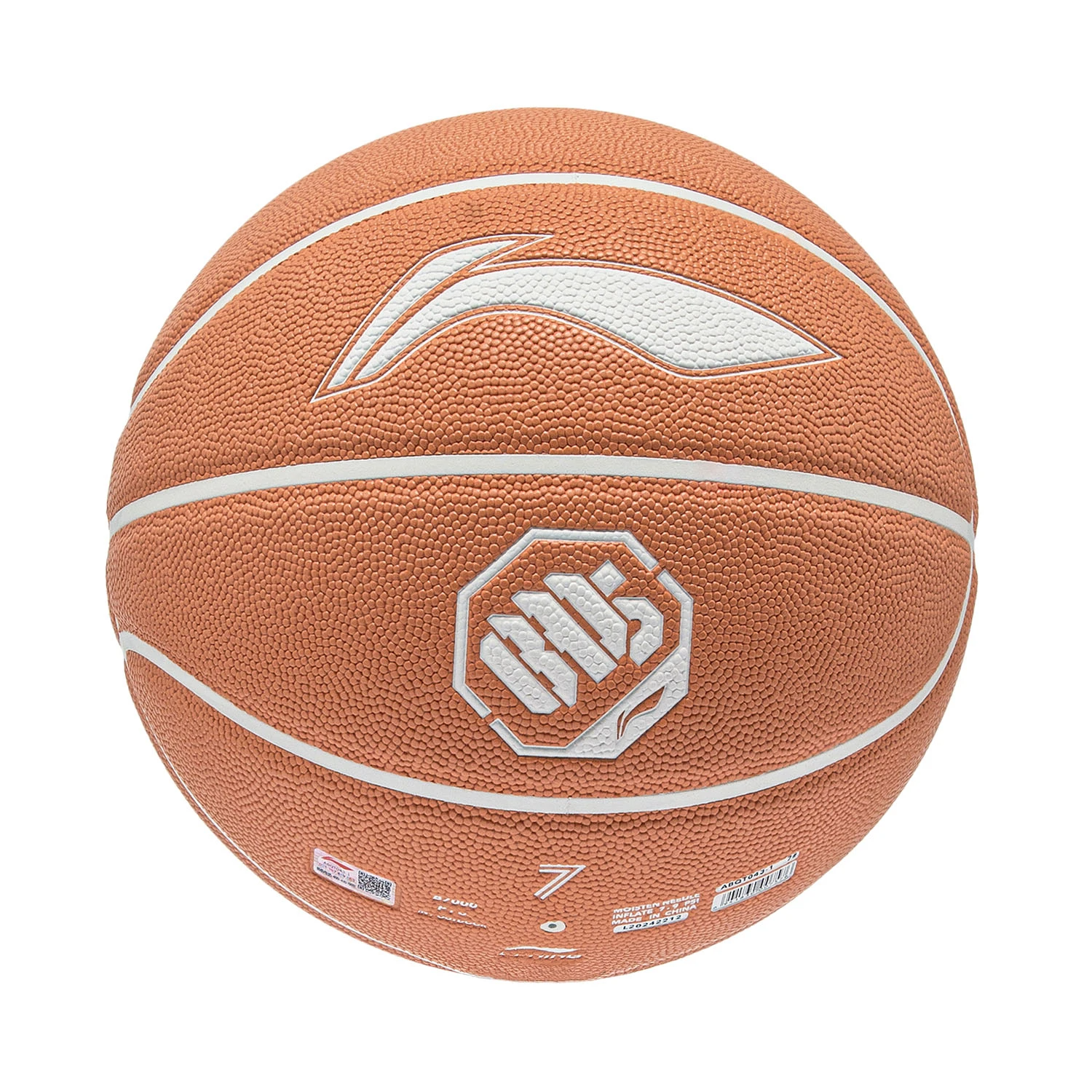 Li Ning Pu Basketball Pink White Size 7 Training Unisex