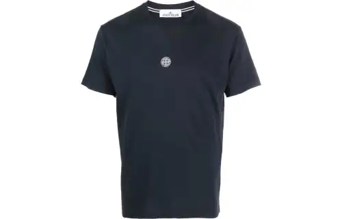 STONE ISLAND T Shirts Men's Blue Crew Neck Moderate