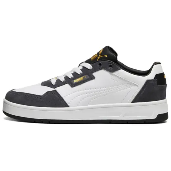 PUMA Court Classic Skateboard Shoes Unisex Low-Top White Black