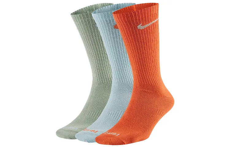 Nike Crew Socks All Unisex Orange Cyan Green Couple's