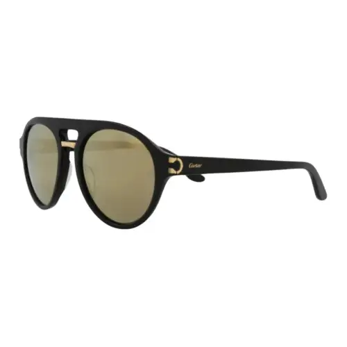 CARTIER Acetate Aviator Sunglasses Men's Black