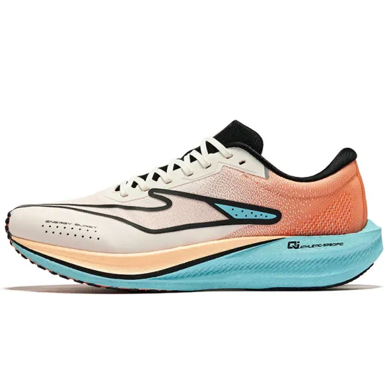 Erke Polar Wind 2.0 Slip Resistant Anti Rollover Low Top Running Shoes Men's Sunrise Color Scheme